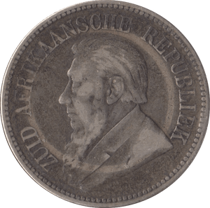 1896 SOUTH AFRICA SILVER 2 1/2 SHILLING - SILVER WORLD COINS - Cambridgeshire Coins