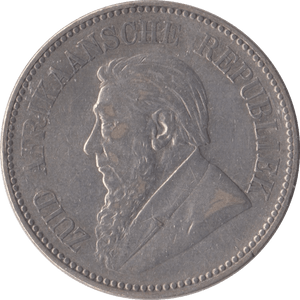 1896 SOUTH AFRICA SILVER 2 1/2 SHILLING - SILVER WORLD COINS - Cambridgeshire Coins