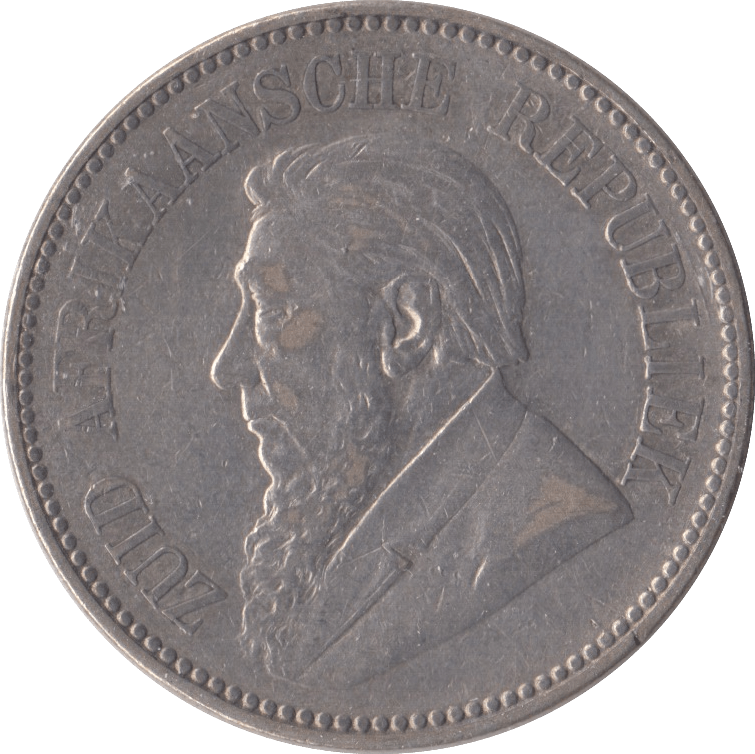1896 SOUTH AFRICA SILVER 2 1/2 SHILLING - SILVER WORLD COINS - Cambridgeshire Coins