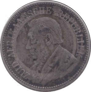 1896 SOUTH AFRICA SILVER 2 1/2 SHILLINGS - SILVER WORLD COINS - Cambridgeshire Coins