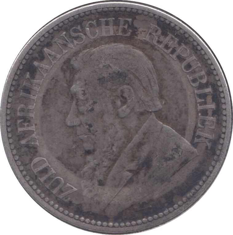 1896 SOUTH AFRICA SILVER 2 1/2 SHILLINGS - SILVER WORLD COINS - Cambridgeshire Coins