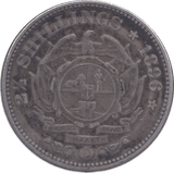 1896 SOUTH AFRICA SILVER 2 1/2 SHILLINGS - SILVER WORLD COINS - Cambridgeshire Coins