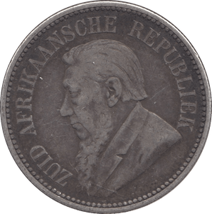 1896 SOUTH AFRICA SILVER 2 1/2 SHILLINGS - SILVER WORLD COINS - Cambridgeshire Coins