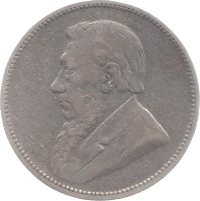 1896 SOUTH AFRICA SILVER 2 SHILLINGS - SILVER WORLD COINS - Cambridgeshire Coins