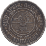 1896 SOUTH AFRICA SILVER 2 SHILLINGS - SILVER WORLD COINS - Cambridgeshire Coins