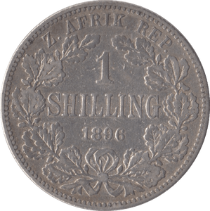 1896 SOUTH AFRICA SILVER ONE SHILLING - SILVER WORLD COINS - Cambridgeshire Coins