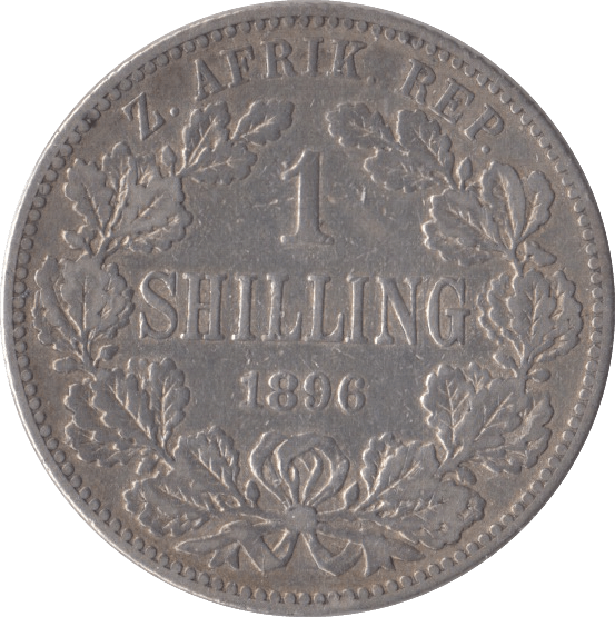 1896 SOUTH AFRICA SILVER ONE SHILLING - SILVER WORLD COINS - Cambridgeshire Coins