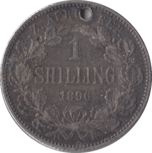1896 SOUTH AFRICA SILVER ONE SHILLING - SILVER WORLD COINS - Cambridgeshire Coins
