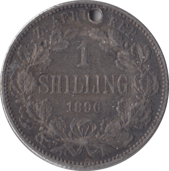 1896 SOUTH AFRICA SILVER ONE SHILLING - SILVER WORLD COINS - Cambridgeshire Coins