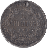 1896 SOUTH AFRICA SILVER ONE SHILLING - SILVER WORLD COINS - Cambridgeshire Coins