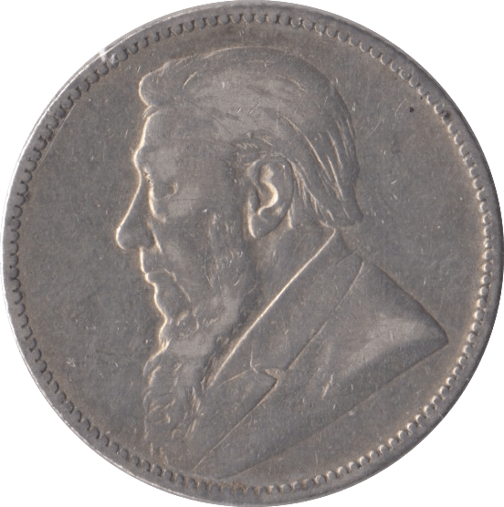 1896 SOUTH AFRICA SILVER ONE SHILLING - SILVER WORLD COINS - Cambridgeshire Coins