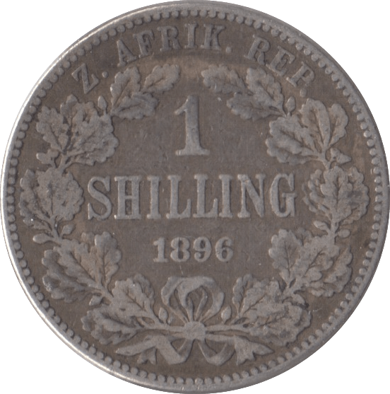 1896 SOUTH AFRICA SILVER ONE SHILLING - SILVER WORLD COINS - Cambridgeshire Coins
