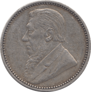 1896 SOUTH AFRICA SILVER SIXPENCE - SILVER WORLD COINS - Cambridgeshire Coins
