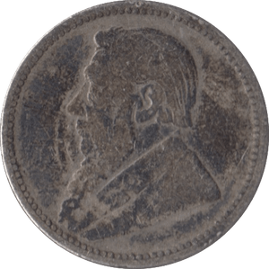 1896 SOUTH AFRICA SILVER SIXPENCE - SILVER WORLD COINS - Cambridgeshire Coins