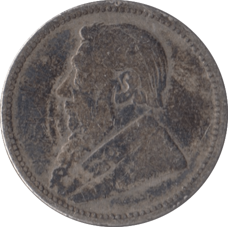 1896 SOUTH AFRICA SILVER SIXPENCE - SILVER WORLD COINS - Cambridgeshire Coins