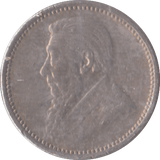 1896 SOUTH AFRICA SILVER THREEPENCE - SILVER WORLD COINS - Cambridgeshire Coins