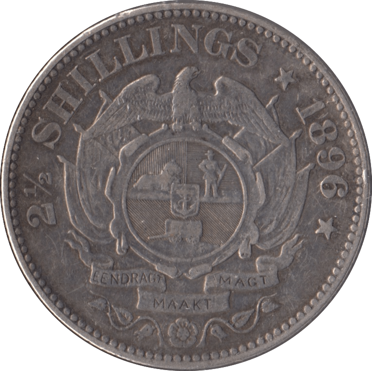 1896 SOUTH AFRICA SILVER TWO SHILLINGS - SILVER WORLD COINS - Cambridgeshire Coins