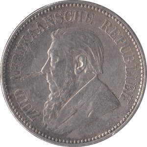 1896 SOUTH AFRICA SILVER TWO SHILLINGS - SILVER WORLD COINS - Cambridgeshire Coins