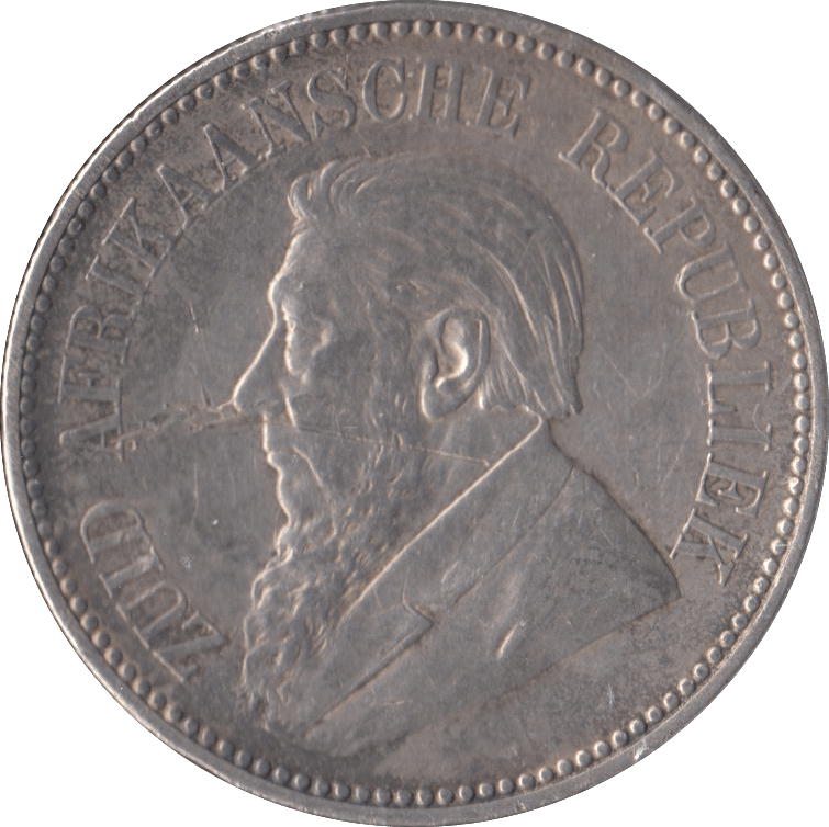 1896 SOUTH AFRICA SILVER TWO SHILLINGS - SILVER WORLD COINS - Cambridgeshire Coins