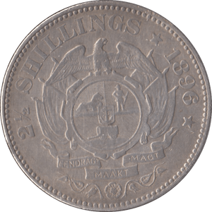 1896 SOUTH AFRICA SILVER TWO SHILLINGS - SILVER WORLD COINS - Cambridgeshire Coins