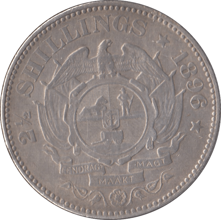 1896 SOUTH AFRICA SILVER TWO SHILLINGS - SILVER WORLD COINS - Cambridgeshire Coins