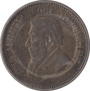 1896 SOUTH AFRICA SILVER TWO SHILLINGS - SILVER WORLD COINS - Cambridgeshire Coins