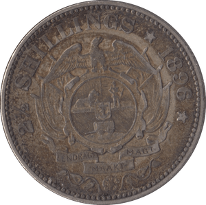 1896 SOUTH AFRICA SILVER TWO SHILLINGS - SILVER WORLD COINS - Cambridgeshire Coins