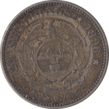 1896 SOUTH AFRICA SILVER TWO SHILLINGS - SILVER WORLD COINS - Cambridgeshire Coins
