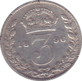 1896 THREEPENCE ( FAIR ) - Threepence - Cambridgeshire Coins