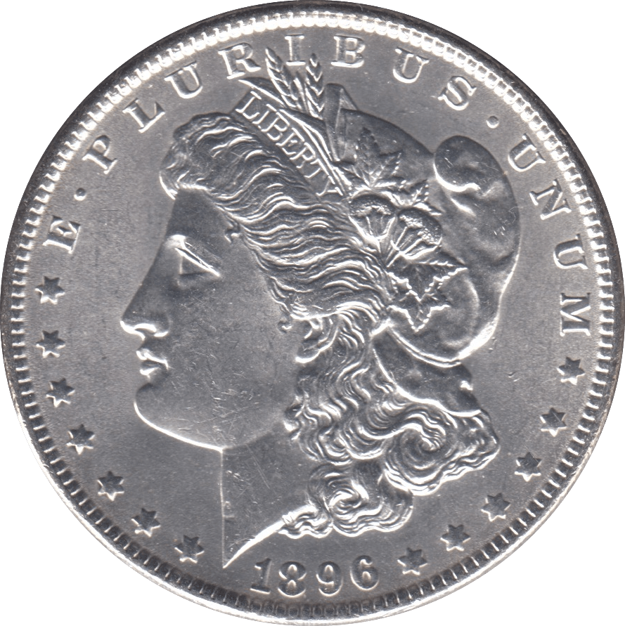 1896 USA SILVER MORGAN DOLLAR PHILADELPHIA MINT - SILVER WORLD COINS - Cambridgeshire Coins
