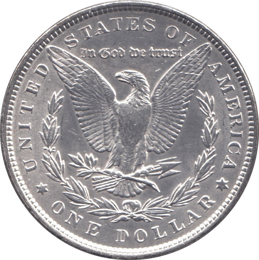 1896 USA SILVER MORGAN DOLLAR PHILADELPHIA MINT - SILVER WORLD COINS - Cambridgeshire Coins