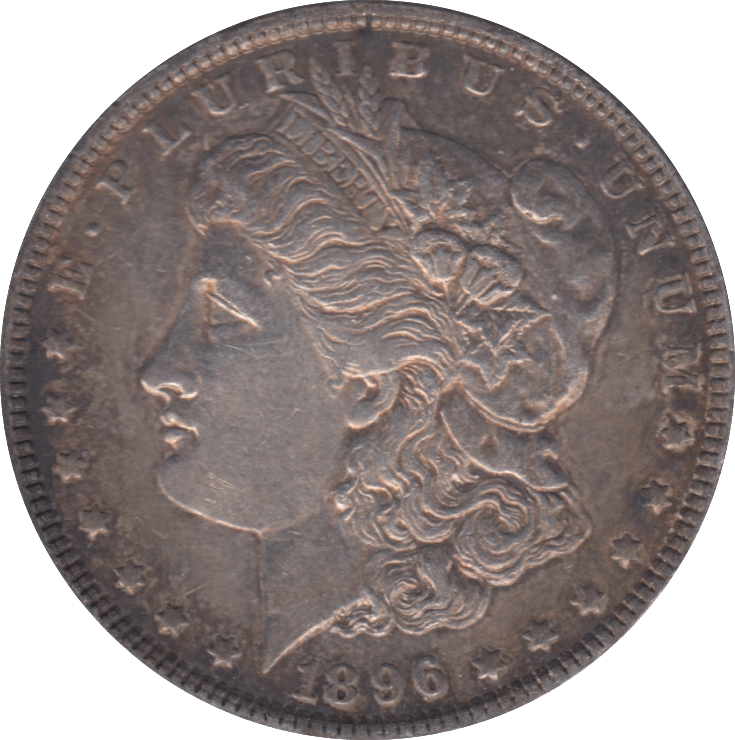 1896 USA SILVER MORGAN DOLLAR - SILVER WORLD COINS - Cambridgeshire Coins