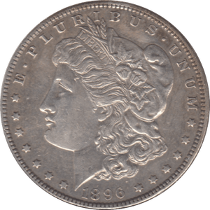 1896 USA SILVER MORGAN DOLLAR - WORLD COINS - Cambridgeshire Coins