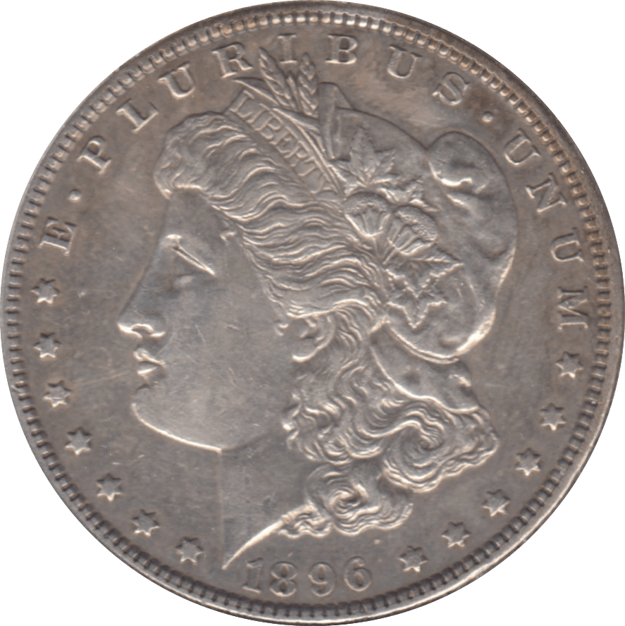 1896 USA SILVER MORGAN DOLLAR - WORLD COINS - Cambridgeshire Coins