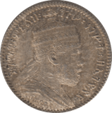 1897-1903 SILVER 1 GHERSH ETHIOPIA HIGH GRADE 2 - SILVER WORLD COINS - Cambridgeshire Coins