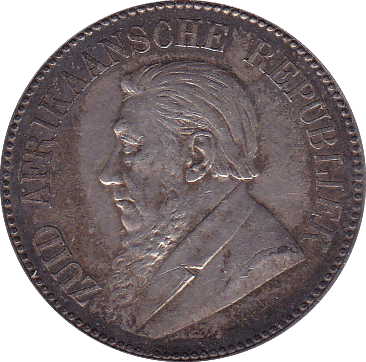 1897 2 1/2 SHILLING SOUTH AFRICA SILVER ( AUNC ) - SILVER WORLD COINS - Cambridgeshire Coins