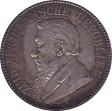 1897 2 1/2 SHILLING SOUTH AFRICA SILVER ( AUNC ) - SILVER WORLD COINS - Cambridgeshire Coins