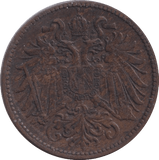 1897 2 HELLER - WORLD COINS - Cambridgeshire Coins