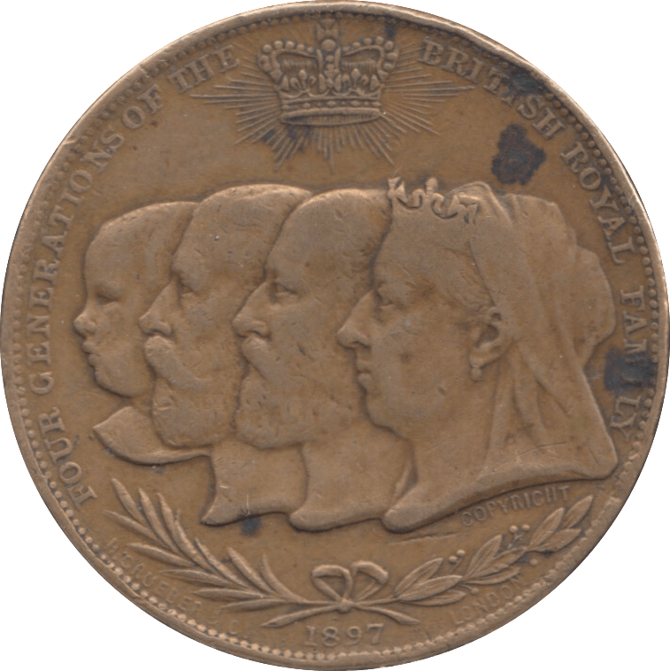 1897 60 YEARS OF REIGN MEDALLION - MEDALLIONS - Cambridgeshire Coins
