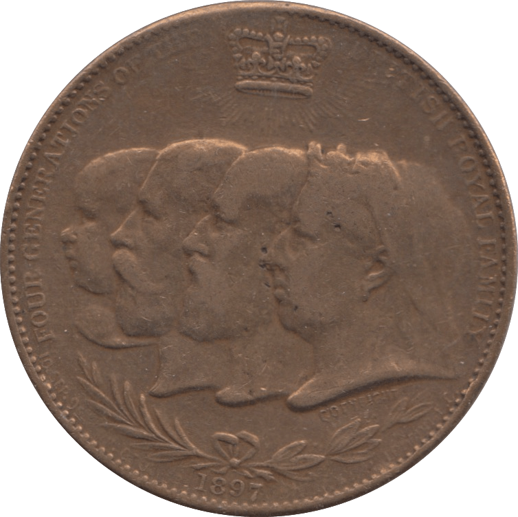 1897 60TH YEAR OF VICTORIAS REIGN COMMEMORATIVE MEDALLION - MEDALLIONS - Cambridgeshire Coins