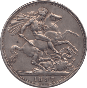 1897 CROWN ( EF ) LXI - Crown - Cambridgeshire Coins