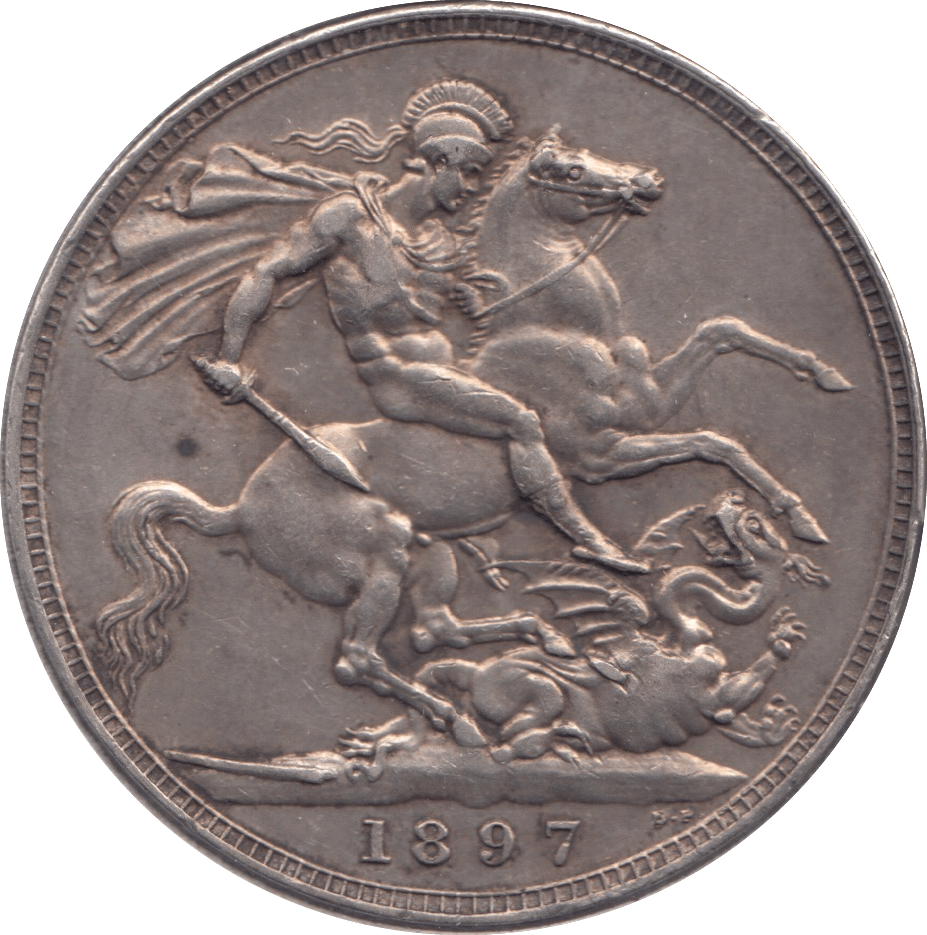 1897 CROWN ( EF ) LXI - Crown - Cambridgeshire Coins