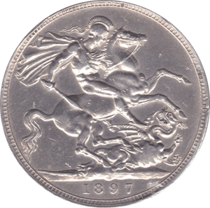 1897 CROWN ( EF ) LXI - Crown - Cambridgeshire Coins