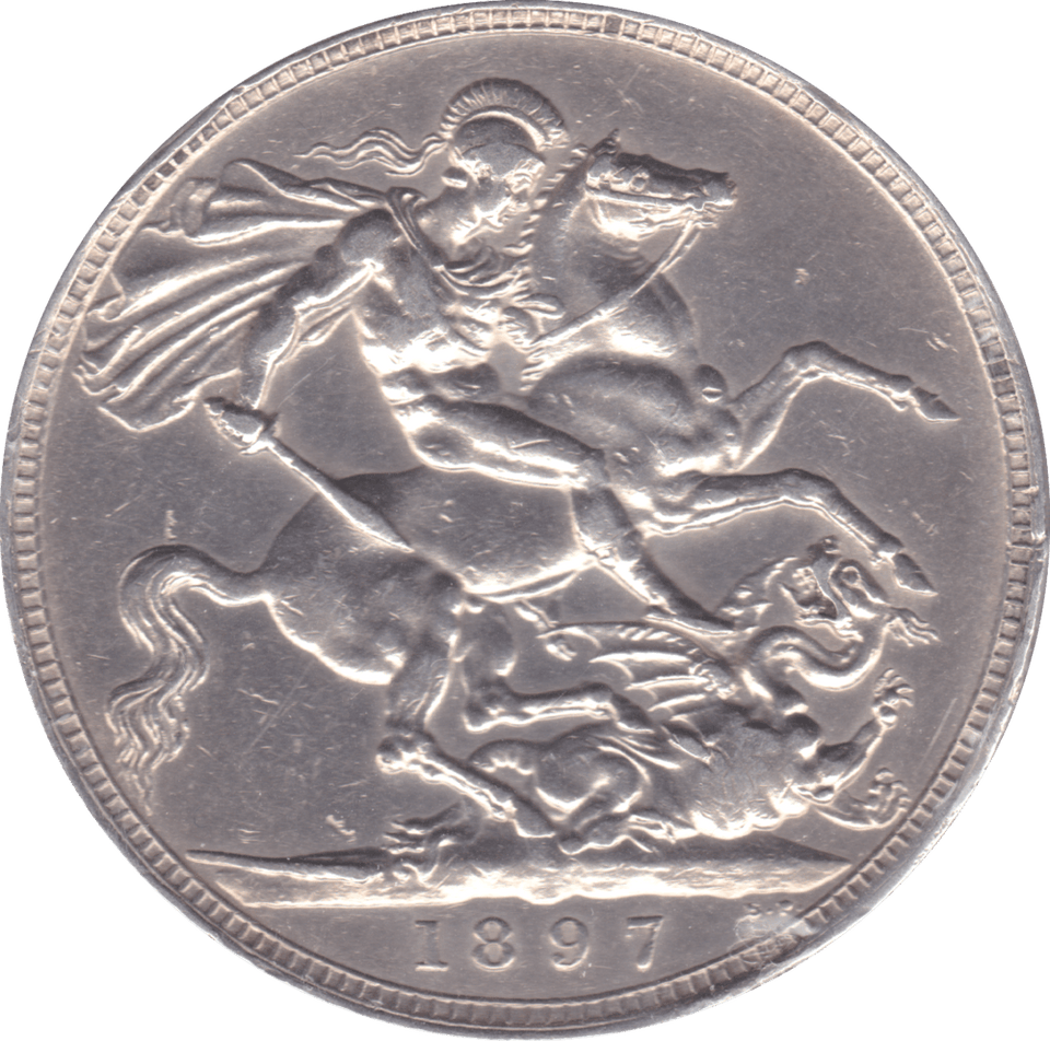 1897 CROWN ( EF ) LXI - Crown - Cambridgeshire Coins