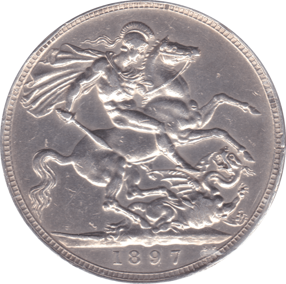 1897 CROWN ( EF ) LXI - Crown - Cambridgeshire Coins