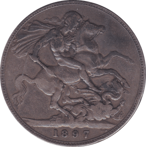 1897 CROWN ( F ) C - Crown - Cambridgeshire Coins