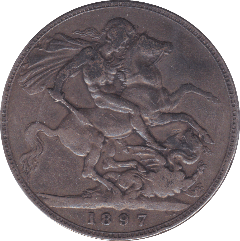 1897 CROWN ( F ) C - Crown - Cambridgeshire Coins