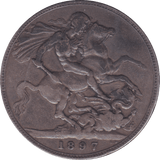 1897 CROWN ( F ) C - Crown - Cambridgeshire Coins