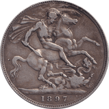 1897 CROWN ( FINE ) LX - Crown - Cambridgeshire Coins