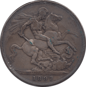 1897 CROWN ( FINE ) LXI 2 - Crown - Cambridgeshire Coins